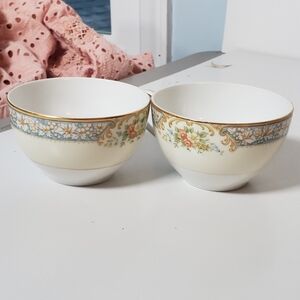 Antique Noritake M Wreath Bottom Porcelain Hand Painted Occupied Japan Discontin